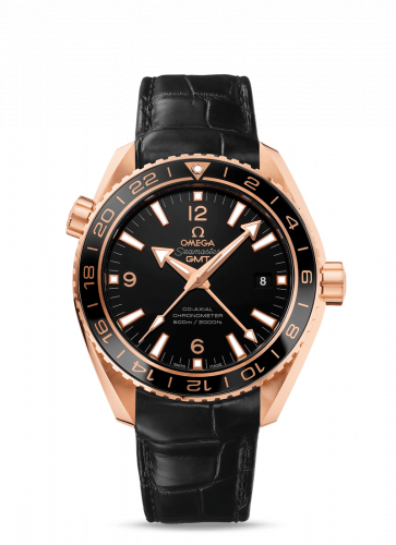 Omega Seamaster Planet Ocean 600M Co-Axial 43.5 GMT Red Gold / Ceragold / Alligator 232.63.44.22.01.001 Omega Seamaster Planet Ocean 600M Co-Axial 43.5 GMT Red Gold / Ceragold / Alligator 232.63.44.22.01.001