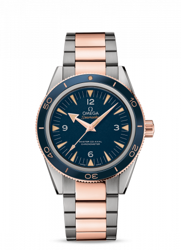 Omega Seamaster 300 Master Co-Axial Titanium / Sedna Gold / Blue / Bracelet 233.60.41.21.03.001 Omega Seamaster 300 Master Co-Axial Titanium / Sedna Gold / Blue / Bracelet 233.60.41.21.03.001