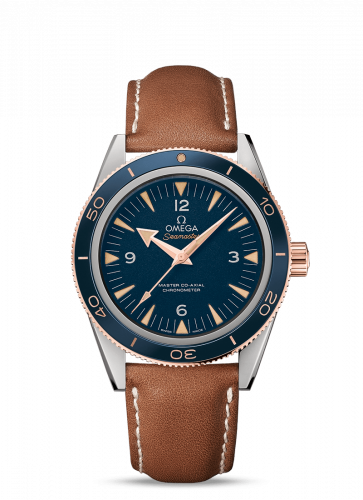 Omega Seamaster 300 Master Co-Axial Titanium / Sedna Gold / Blue / Strap 233.62.41.21.03.001 Omega Seamaster 300 Master Co-Axial Titanium / Sedna Gold / Blue / Strap 233.62.41.21.03.001
