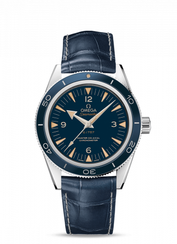 Omega Seamaster 300 Master Co-Axial Platinum / Blue / Strap 233.93.41.21.03.001 Omega Seamaster 300 Master Co-Axial Platinum / Blue / Strap 233.93.41.21.03.001