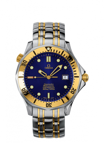 Omega Seamaster Diver 300M Automatic 41 Stainless Steel / Yellow Gold / Blue / Bracelet 2332.80.00