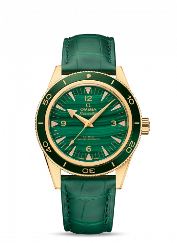 Omega Seamaster 300 Co-Axial Master Chronometer Yellow Gold / Malachite 234.63.41.21.99.001 Omega Seamaster 300 Co-Axial Master Chronometer Yellow Gold / Malachite 234.63.41.21.99.001