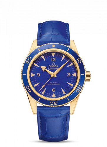 Omega Seamaster 300 Co-Axial Master Chronometer Yellow Gold / Lapis Lazuli 234.63.41.21.99.002 Omega Seamaster 300 Co-Axial Master Chronometer Yellow Gold / Lapis Lazuli 234.63.41.21.99.002