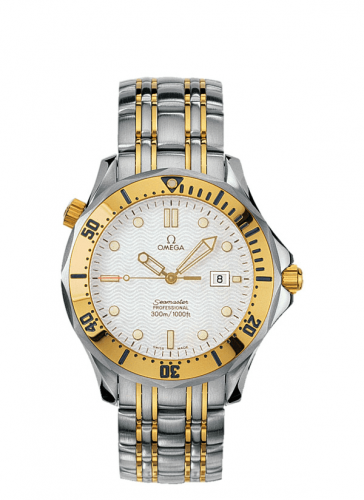 Omega Seamaster Diver 300M Quartz 41 Stainless Steel / Yellow Gold / White / Bracelet 2342.20.00