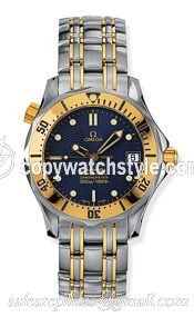 Omega Seamaster Diver 300M Automatic 36.25 Stainless Steel / Yellow Gold / Blue / Bracelet 2352.80.00