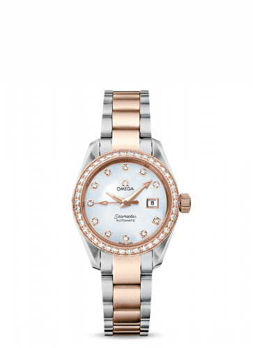 Omega Seamaster Aqua Terra 150M Automatic 29.2 Stainless Steel / Red Gold / Diamond / MOP / Bracelet 2365.75.00 Omega Seamaster Aqua Terra 150M Automatic 29.2 Stainless Steel / Red Gold / Diamond / MOP / Bracelet 2365.75.00