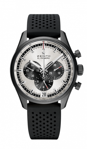 Zenith El Primero Chronomaster 42 Aluminium / Silver / Rubber Strap 24.2041.400/01.R576