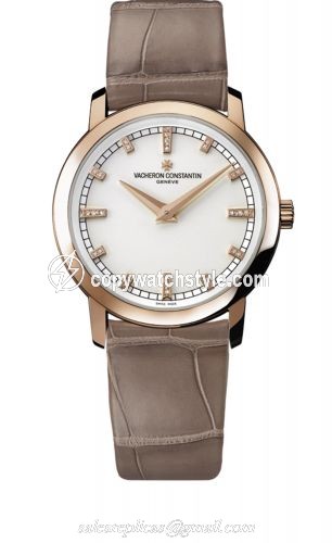 Vacheron Constantin Traditionnelle Quartz Pink Gold / Silver 25155/000R-9585 Vacheron Constantin Traditionnelle Quartz Pink Gold / Silver 25155/000R-9585