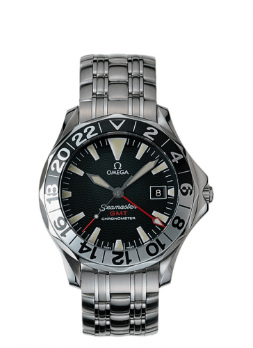 Omega Seamaster Diver 300M Automatic 41 GMT Stainless Steel / Black / Bracelet / Gerry Lopez 2536.50.00