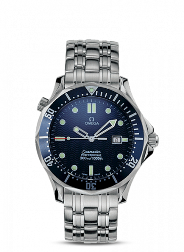 Omega Seamaster Diver 300M Quartz 41 Stainless Steel / Blue / Bracelet / James Bond 2541.80.00 Omega Seamaster Diver 300M Quartz 41 Stainless Steel / Blue / Bracelet / James Bond 2541.80.00