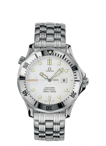 Omega Seamaster Diver 300M Quartz 41 Stainless Steel / White / Bracelet 2542.20.00 Omega Seamaster Diver 300M Quartz 41 Stainless Steel / White / Bracelet 2542.20.00
