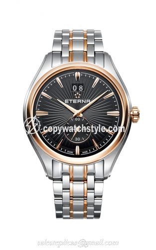 Eterna Avant-Garde Quartz Big Date Two Tone / Black / Bracelet 2545.53.41.1714 Eterna Avant-Garde Quartz Big Date Two Tone / Black / Bracelet 2545.53.41.1714