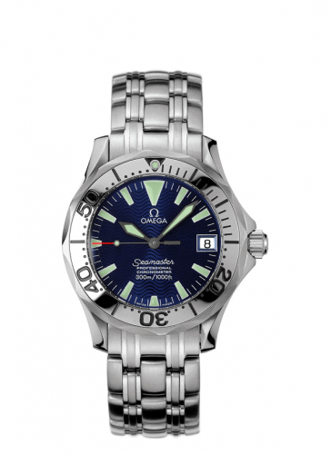Omega Seamaster Diver 300M Automatic 36.25 Stainless Steel / Electric Blue / Bracelet 2554.80.00 Omega Seamaster Diver 300M Automatic 36.25 Stainless Steel / Electric Blue / Bracelet 2554.80.00