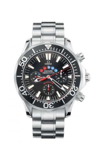 Omega Seamaster Diver 300M Automatic 44 Racing Chronometer Stainless Steel / Black / America's Cup 2569.50.00 Omega Seamaster Diver 300M Automatic 44 Racing Chronometer Stainless Steel / Black / America's Cup 2569.50.00