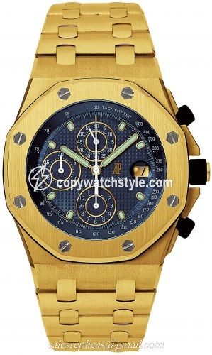 Audemars Piguet Royal Oak OffShore 25721 Chronograph Yellow Gold / Blue 25721BA.O.1000BA.02 Audemars Piguet Royal Oak OffShore 25721 Chronograph Yellow Gold / Blue 25721BA.O.1000BA.02