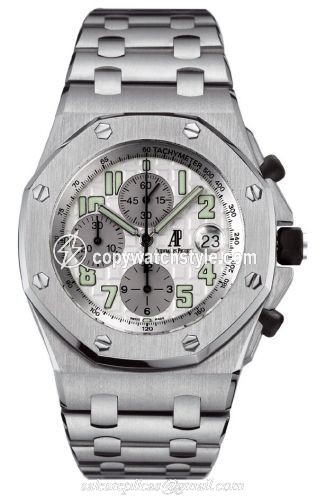 Audemars Piguet Royal Oak OffShore 25721 Chronograph Stainless Steel / Silver 25721ST.OO.1000ST.07 Audemars Piguet Royal Oak OffShore 25721 Chronograph Stainless Steel / Silver 25721ST.OO.1000ST.07