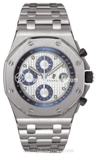 Audemars Piguet Royal Oak OffShore 25721 Chronograph Titanium / Silver / Blue 25721TI.OO.1000TI.03 Audemars Piguet Royal Oak OffShore 25721 Chronograph Titanium / Silver / Blue 25721TI.OO.1000TI.03