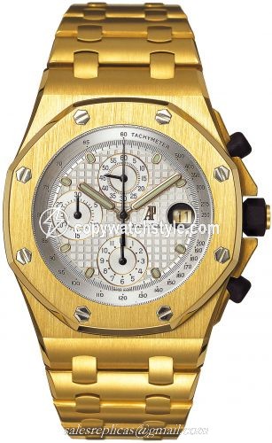 Audemars Piguet Royal Oak OffShore 25721 Chronograph Yellow Gold / Silver 25721BA.O.1000BA.03 Audemars Piguet Royal Oak OffShore 25721 Chronograph Yellow Gold / Silver 25721BA.O.1000BA.03