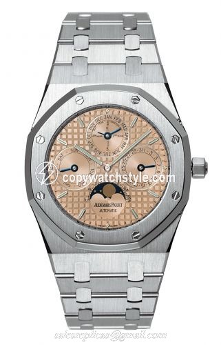 Audemars Piguet Royal Oak 25820 Perpetual Calendar Platinum / Salmon 25820PT.O.0944PT.04 Audemars Piguet Royal Oak 25820 Perpetual Calendar Platinum / Salmon 25820PT.O.0944PT.04
