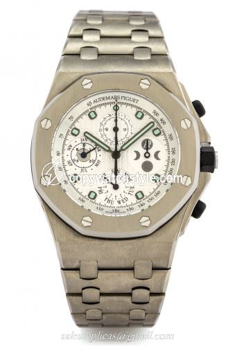 Audemars Piguet Royal Oak OffShore 25854 Perpetual Calendar Titanium / Silver 25854TI.OO.1150TI.01 Audemars Piguet Royal Oak OffShore 25854 Perpetual Calendar Titanium / Silver 25854TI.OO.1150TI.01