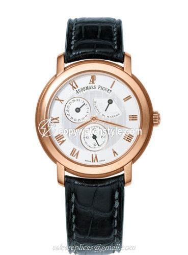 Audemars Piguet Jules Audemars Small Seconds & Power Reserve Pink Gold / Silver 25955OR.OO.D002CR.01