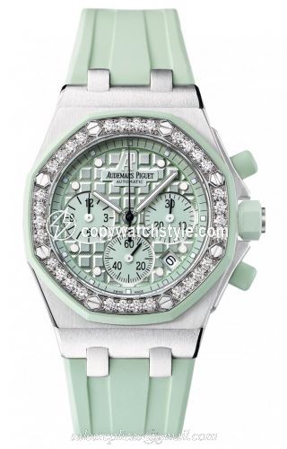 Audemars Piguet Royal Oak OffShore 26048 Lady Chronograph Stainless Steel / Green 26048SK.ZZ.D035CA.01