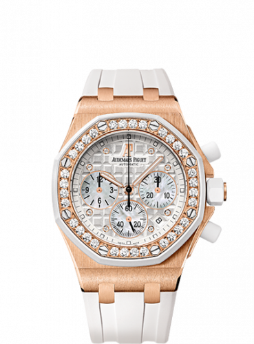 Audemars Piguet Royal Oak OffShore 26048 Lady Chronograph Pink Gold / White 26048OK.ZZ.D010CA.01 Audemars Piguet Royal Oak OffShore 26048 Lady Chronograph Pink Gold / White 26048OK.ZZ.D010CA.01