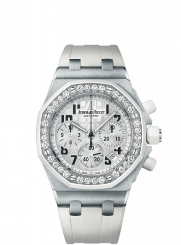 Audemars Piguet Royal Oak OffShore 26048 Lady Chronograph Stainless Steel / White 26048SK.ZZ.D010CA.01