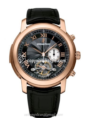 Audemars Piguet Jules Audemars Minute Repeater Tourbillon Chronograph Pink Gold / Black 26050OR.OO.D002CR.01 Audemars Piguet Jules Audemars Minute Repeater Tourbillon Chronograph Pink Gold / Black 26050OR.OO.D002CR.01