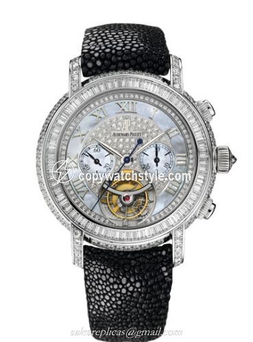 Audemars Piguet Jules Audemars 26083 Tourbillon Chronograph White Gold / MOP 26083BC.ZZ.D102CR.01
