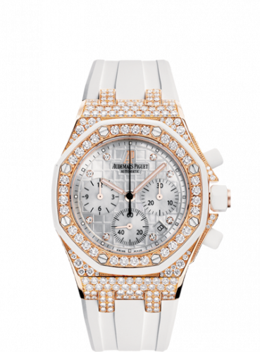 Audemars Piguet Royal Oak Offshore 26092 Lady Chronograph Pink Gold / White 26092OK.ZZ.D010CA.01