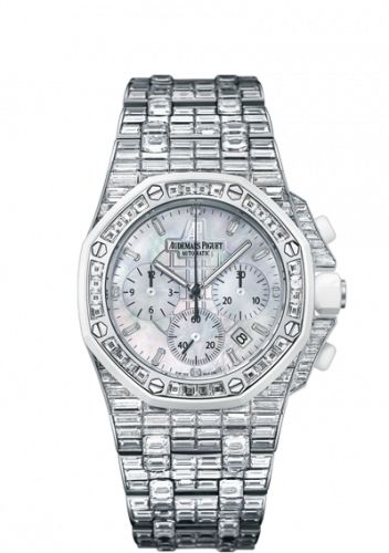 Audemars Piguet Royal Oak OffShore 26114 Chronograph White Gold / Baguette / MOP 26114CK.ZZ.9181BC.01