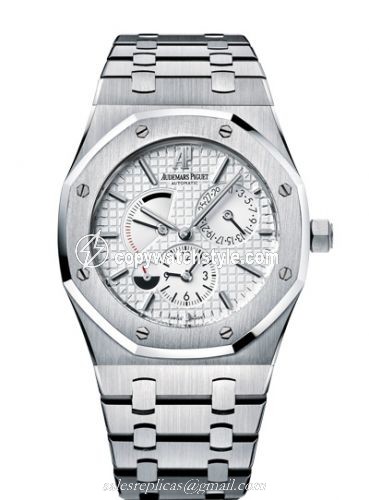 Audemars Piguet Royal Oak Dual Time Stainless Steel / Silver 26120ST.OO.1220ST.01