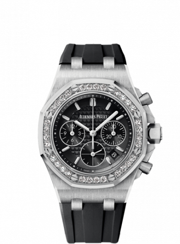 Audemars Piguet Royal Oak OffShore 26231 Lady Chronograph Stainless Steel / Black / Diamond 26231ST.ZZ.D002CA.01 Audemars Piguet Royal Oak OffShore 26231 Lady Chronograph Stainless Steel / Black / Diamond 26231ST.ZZ.D002CA.01