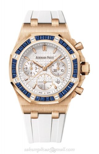 Audemars Piguet Royal Oak OffShore Lady Chronograph Pink Gold / Silver / Bartorelli 26236OR.SS.D010CA.01 Audemars Piguet Royal Oak OffShore Lady Chronograph Pink Gold / Silver / Bartorelli 26236OR.SS.D010CA.01
