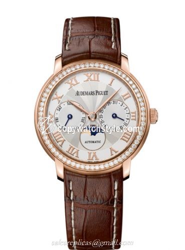 Audemars Piguet Jules Audemars Day & Date Pink Gold / Diamond / Silver 26251OR.ZZ.A088CR.01 Audemars Piguet Jules Audemars Day & Date Pink Gold / Diamond / Silver 26251OR.ZZ.A088CR.01