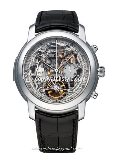 Audemars Piguet Jules Audemars Minute Repeater Tourbillon Chronograph Platinum / Openworked 26270PT.OO.D002CR.01 Audemars Piguet Jules Audemars Minute Repeater Tourbillon Chronograph Platinum / Openworked 26270PT.OO.D002CR.01