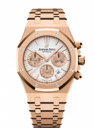 Audemars Piguet Royal Oak Chronograph 38 Pink Gold / Silver 26315OR.OO.1256OR.01 Audemars Piguet Royal Oak Chronograph 38 Pink Gold / Silver 26315OR.OO.1256OR.01