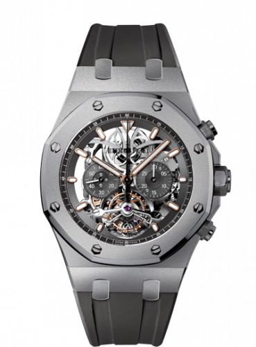 Audemars Piguet Royal Oak 26347 Tourbillon Chronograph Openworked Titanium 26347TI.OO.D004CR.01 Audemars Piguet Royal Oak 26347 Tourbillon Chronograph Openworked Titanium 26347TI.OO.D004CR.01