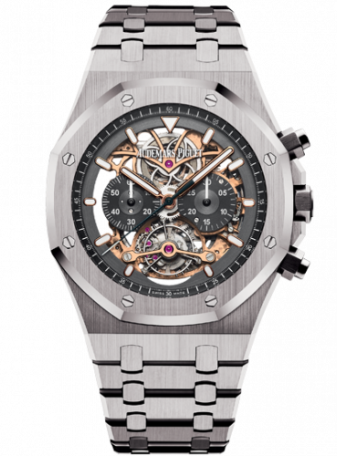 Audemars Piguet Royal Oak 26347 Tourbillon Chronograph Openworked Titanium 26347TI.OO.1205TI.01 Audemars Piguet Royal Oak 26347 Tourbillon Chronograph Openworked Titanium 26347TI.OO.1205TI.01
