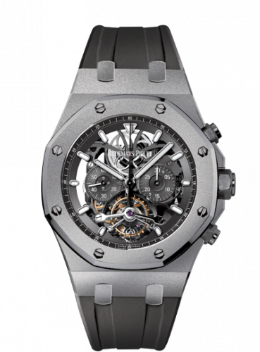 Audemars Piguet Royal Oak 26347 Tourbillon Chronograph Openworked Titanium / Boutique Edition 26347TI.OO.D004CR.02 Audemars Piguet Royal Oak 26347 Tourbillon Chronograph Openworked Titanium / Boutique Edition 26347TI.OO.D004CR.02