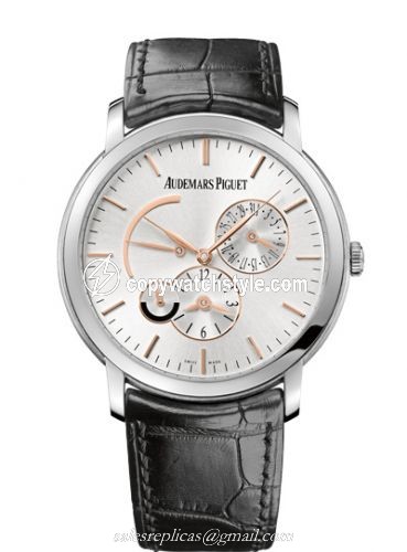 Audemars Piguet Jules Audemars 15180 Dual Time White Gold / Silver 26380BC.OO.D002CR.01 Audemars Piguet Jules Audemars 15180 Dual Time White Gold / Silver 26380BC.OO.D002CR.01