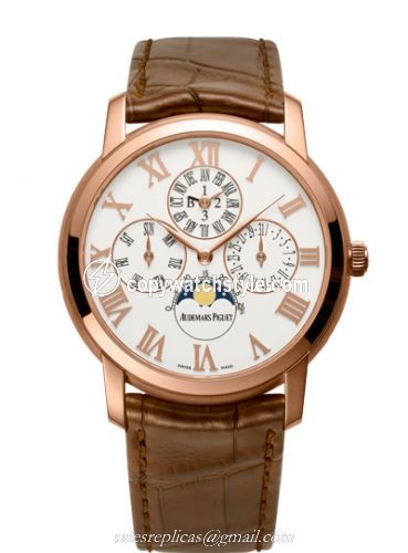 Audemars Piguet Jules Audemars Dragon Perpetual Calendar Pink Gold / White 26391OR.00.D088CR.01 Audemars Piguet Jules Audemars Dragon Perpetual Calendar Pink Gold / White 26391OR.00.D088CR.01