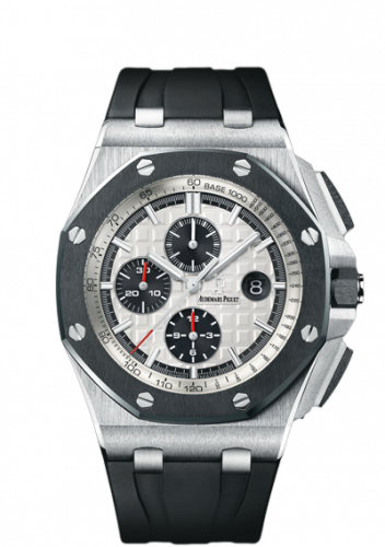 Audemars Piguet Royal Oak Offshore 44 Stainless Steel / Ceramic / Silver / Rubber 26400SO.OO.A002CA.01 Audemars Piguet Royal Oak Offshore 44 Stainless Steel / Ceramic / Silver / Rubber 26400SO.OO.A002CA.01