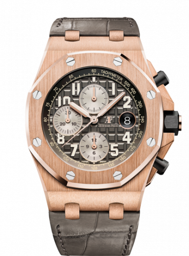 Audemars Piguet Royal Oak Offshore 42 Pink Gold / Grey / Alligator 26470OR.OO.A125CR.01 Audemars Piguet Royal Oak Offshore 42 Pink Gold / Grey / Alligator 26470OR.OO.A125CR.01