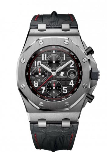 Audemars Piguet Royal Oak Offshore 26470 Stainless Steel / Black / Alligator 26470ST.OO.A101CR.01 Audemars Piguet Royal Oak Offshore 26470 Stainless Steel / Black / Alligator 26470ST.OO.A101CR.01