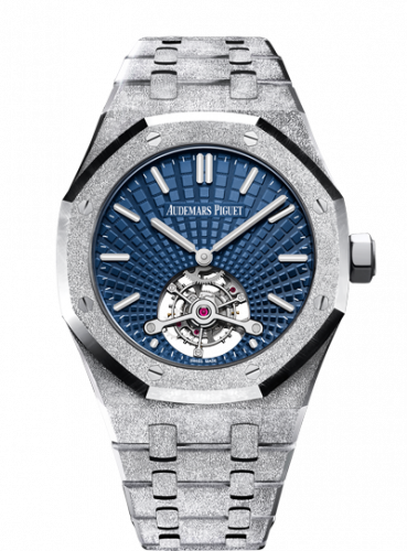 Audemars Piguet Royal Oak Ultra Thin Tourbillon Frosted White Gold / Blue 26520BC.GG.1224BC.01 Audemars Piguet Royal Oak Ultra Thin Tourbillon Frosted White Gold / Blue 26520BC.GG.1224BC.01