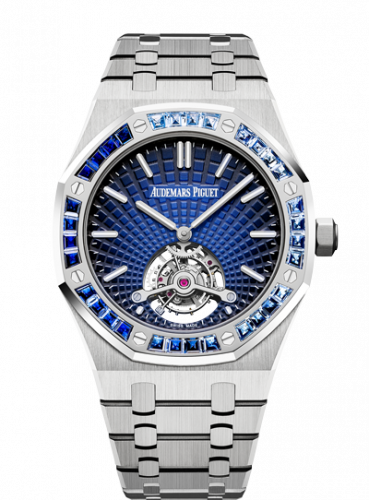 Audemars Piguet Royal Oak Ultra Thin Tourbillon Platinum / Smoked Blue Evolutive / Sapphire 26521PT.YY.1220PT.01 Audemars Piguet Royal Oak Ultra Thin Tourbillon Platinum / Smoked Blue Evolutive / Sapphire 26521PT.YY.1220PT.01
