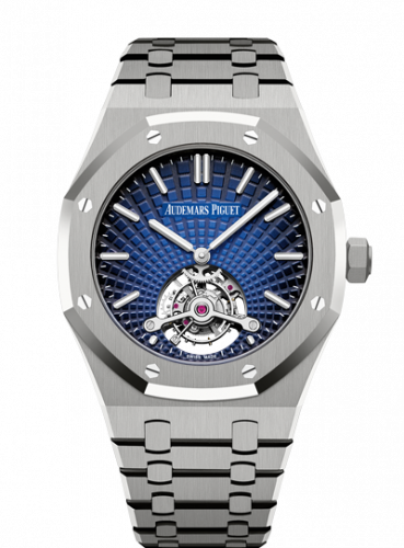 Audemars Piguet Royal Oak Ultra Thin Tourbillon Titanium / Smoked Blue Evolutive / Yoshida 26522TI.OO.1220TI.01