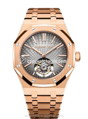 Audemars Piguet Royal Oak Self-Winding Flying Tourbillon Pink Gold / Grey 26530OR.OO.1220OR.01 Audemars Piguet Royal Oak Self-Winding Flying Tourbillon Pink Gold / Grey 26530OR.OO.1220OR.01